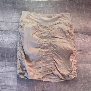 XCVI tan Ruched Skirt like new medium